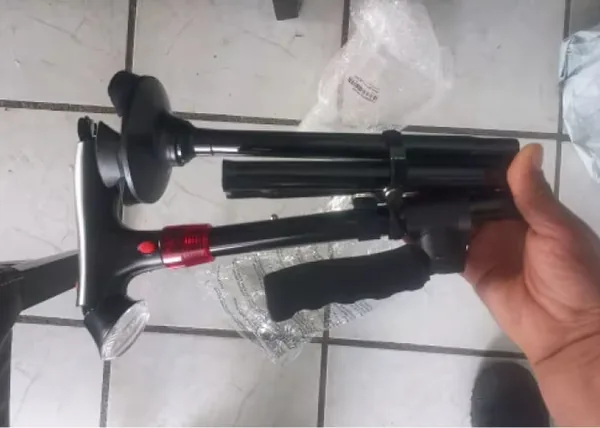 Ready Walker Smart Cane customer photo of the folded cane